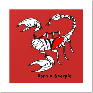 Born a Scorpio by Pollux Posters and Art